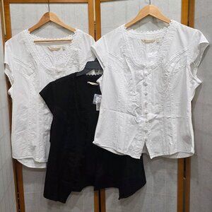 Soft Surroundings Floral Cotton Lace Trim Blouse Women - Multiple Sizes/Colors